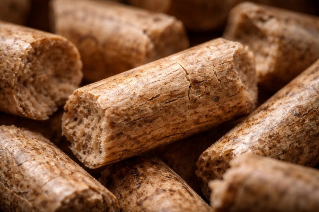 Pellet drzewny w r&oacute;żnych rozmiarach, idealny do ogrzewania i biokomink&oacute;w, dostępny z dostawą. - Wiskitki